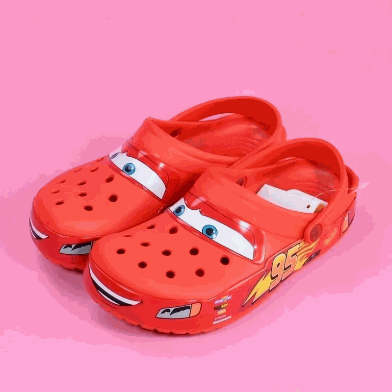 Crocs Disney Pixar Cars Lightning McQueen Clog Kids Shoes Red