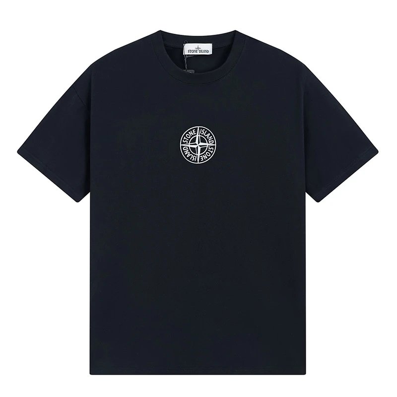 Stone Island Compass Logo T-Shirt Casual Black