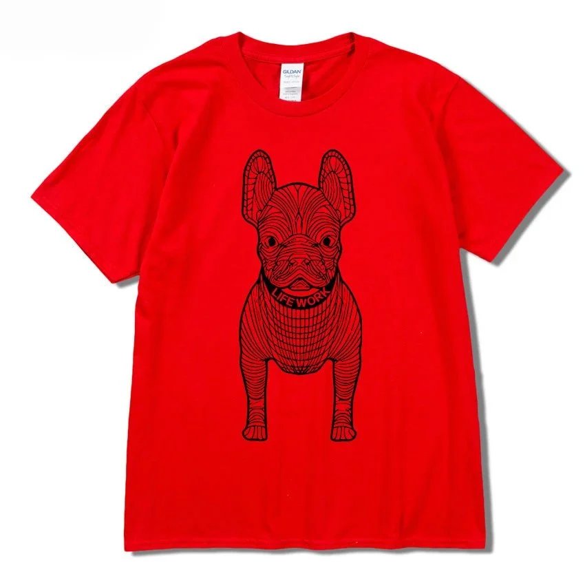 Red with black text
