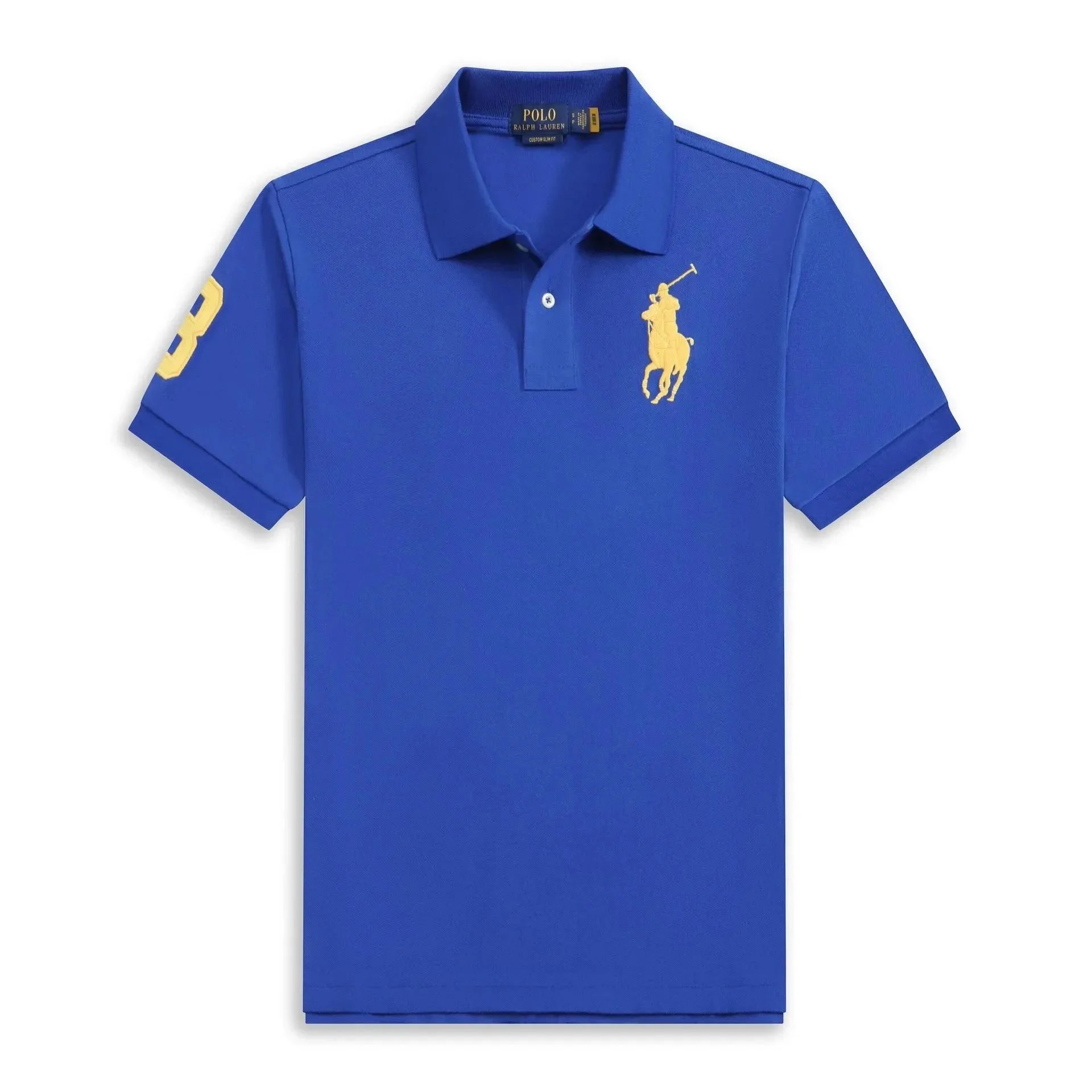 Color blue, yellow label