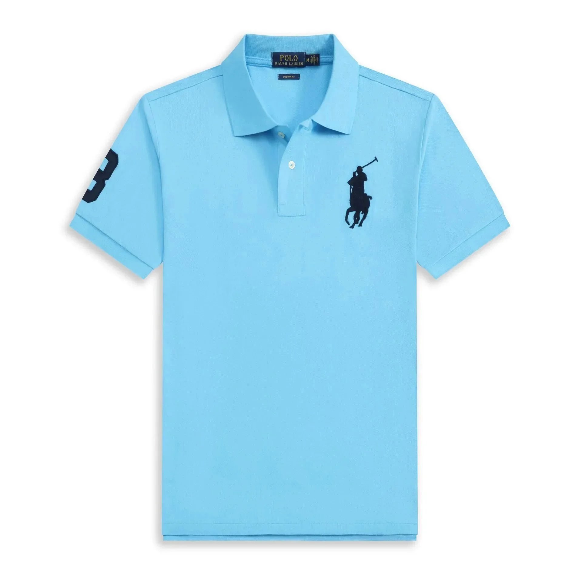 Lake blue and sapphire blue label