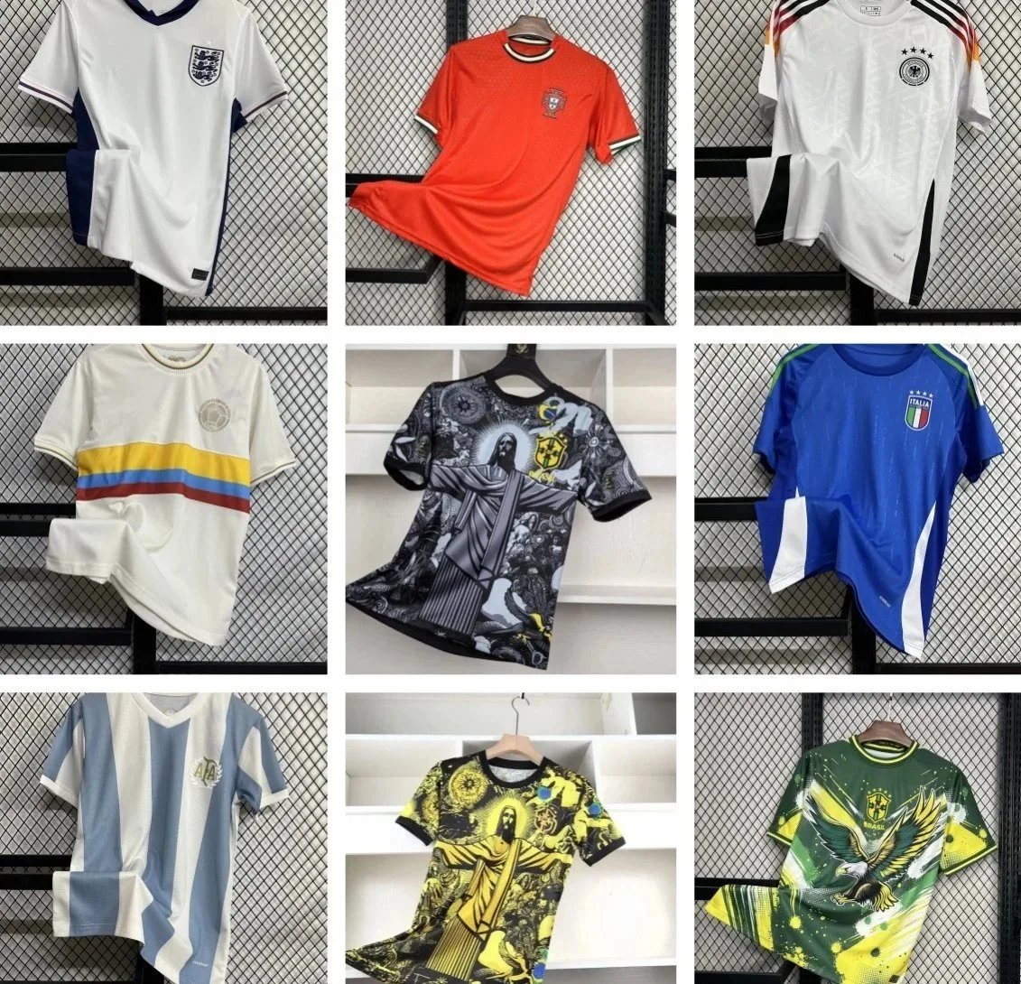 Design Graphic Soccer Jersey Collection Casual T-Shirts Multicolor