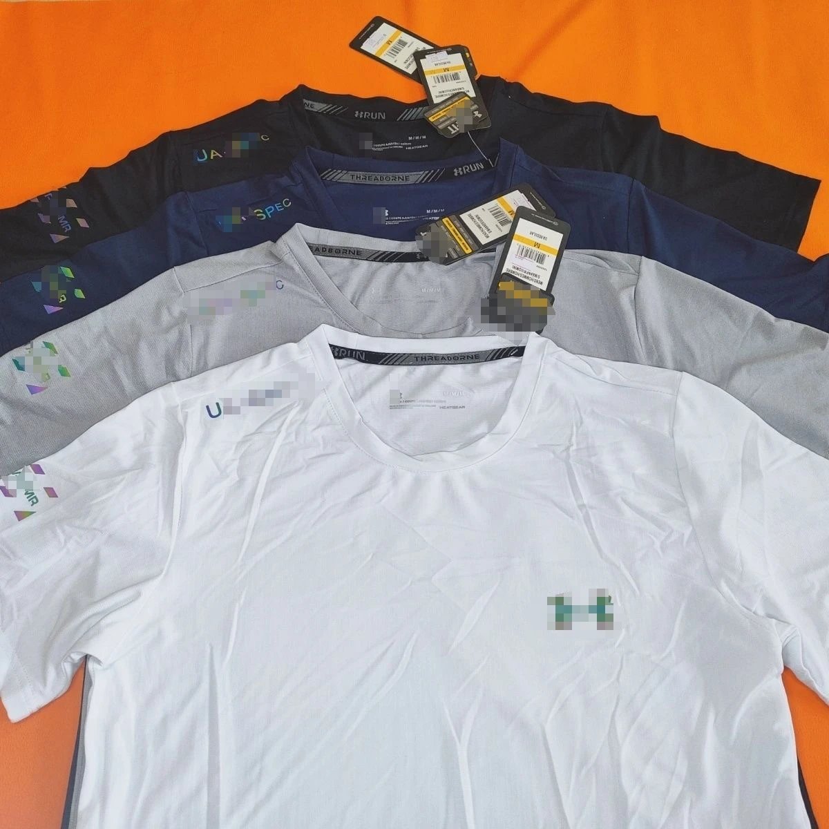 Under Armour UA Threadborne HeatGear Performance T-Shirt White