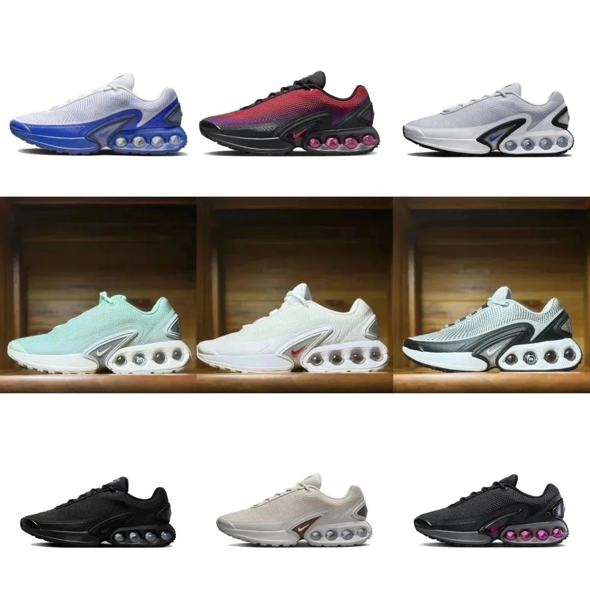 Nike Air Max DN Running Shoes Lightweight Breathable Sneakers Multicolor