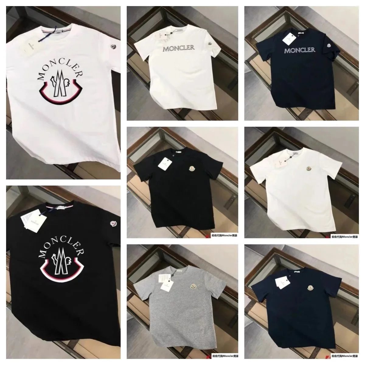 Moncler Classic Logo T-Shirt Casual Cotton Tee White