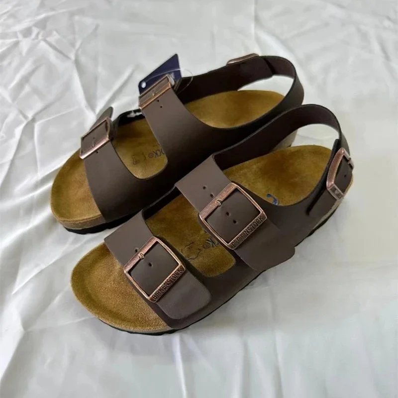 凉鞋棕红皮 凉鞋棕红皮