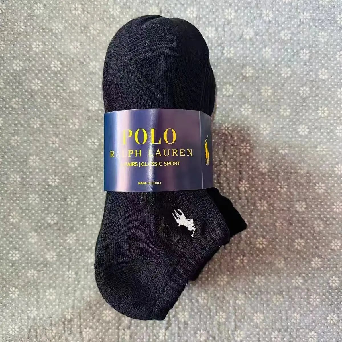 Six pairs of black short socks07 Six pairs of black short socks07